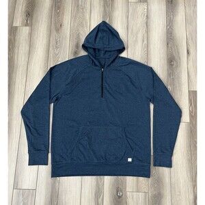 Vuori Ponto Performance 1/4 Zip Pullover Hoodie Sweatshirt Mens Sz XL Stretch